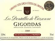 Gigondas-Dentelles Cezanne 1999